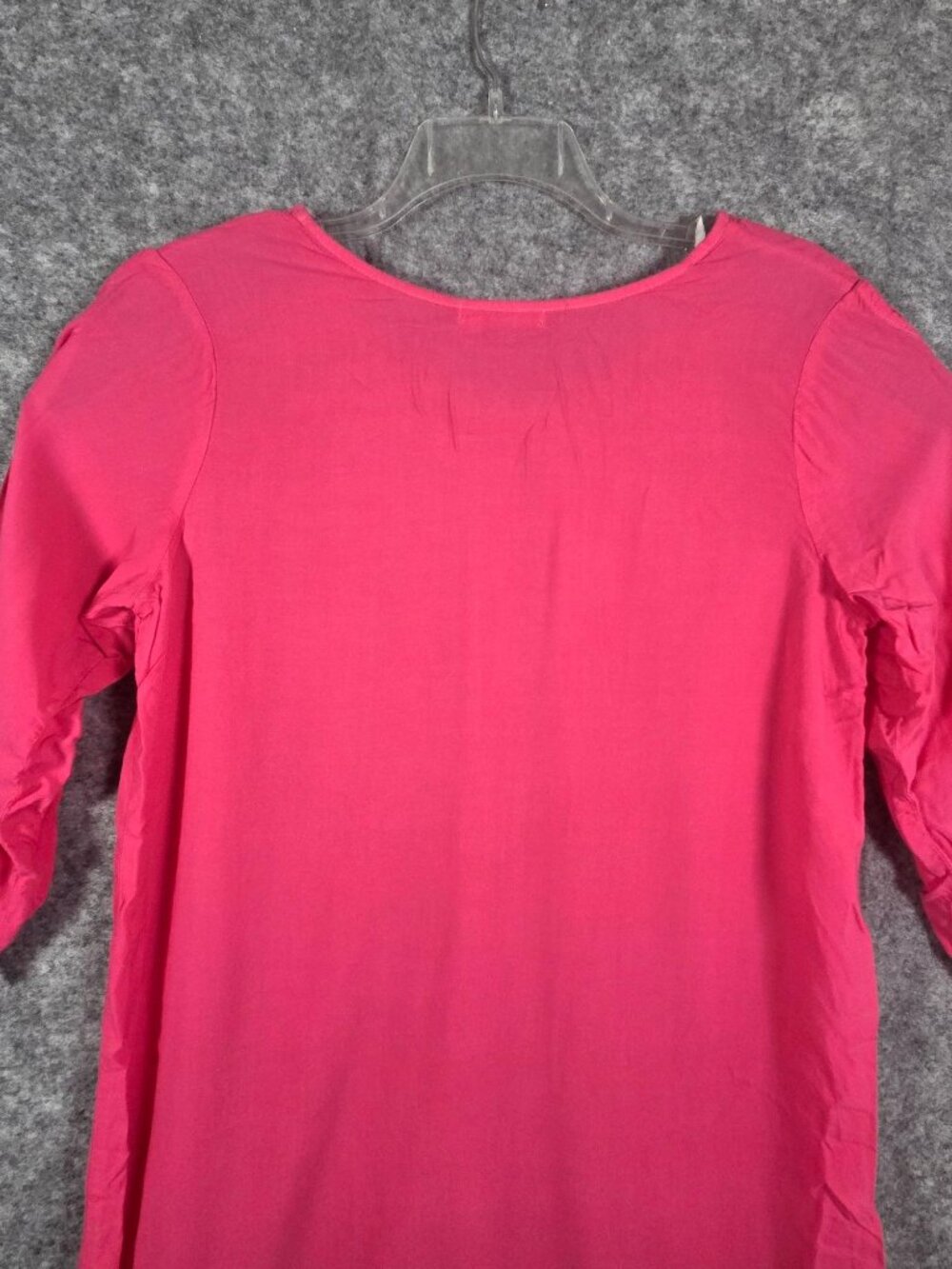 Fresh Produce Women's Roll Tab Sleeve Midi Dress Pink Size M - Picture 6 of 8